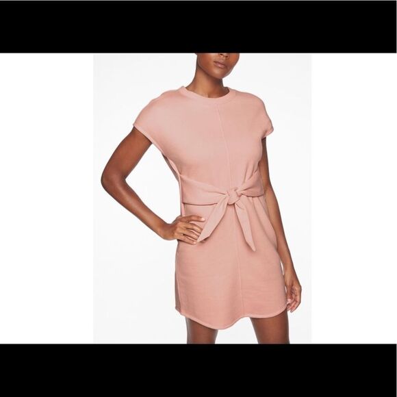 ‎Athleta pink embrace sweatshirt dress - Picture 2 of 4